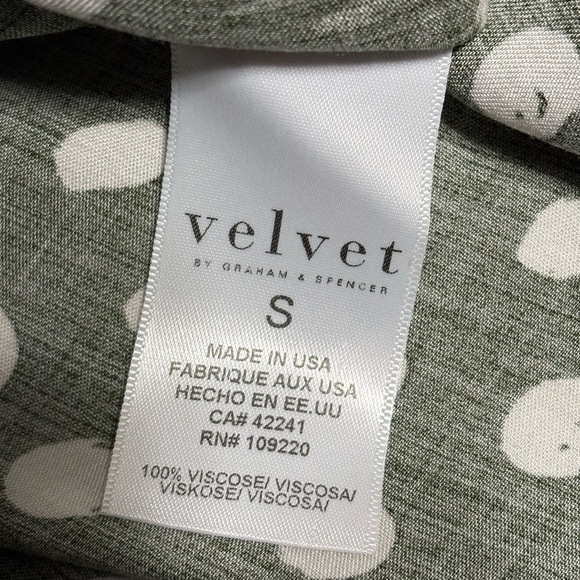 Velvet by Graham & Spencer Tie Front Wrap Polka Dot Long Sleeve Dress - Picture 13 of 14